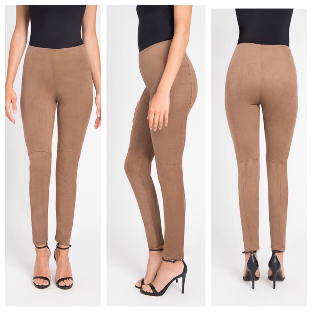 Lysse Hi-Waist Suede Latte Leggings